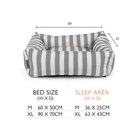 Amalfi Striped Box Bed