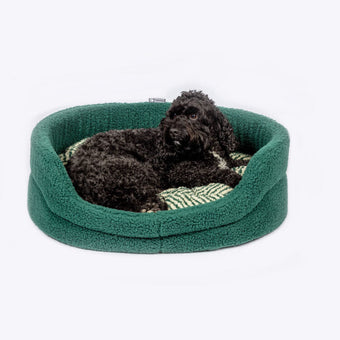 compare product Sherpa Fleece Green Herringbone Slumber Bed