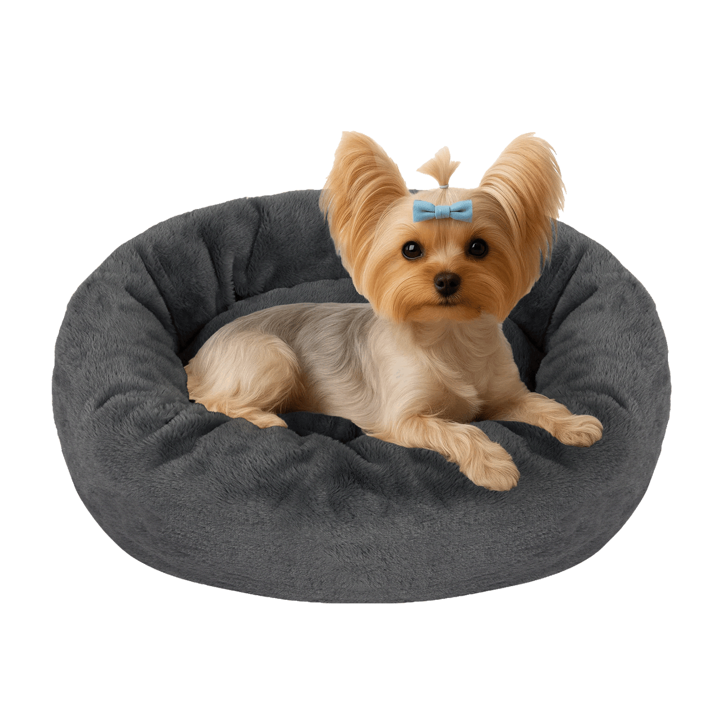 Small Dog Bed Donut Cushion Calming