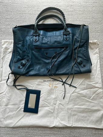 compare product Balenciaga city bleu